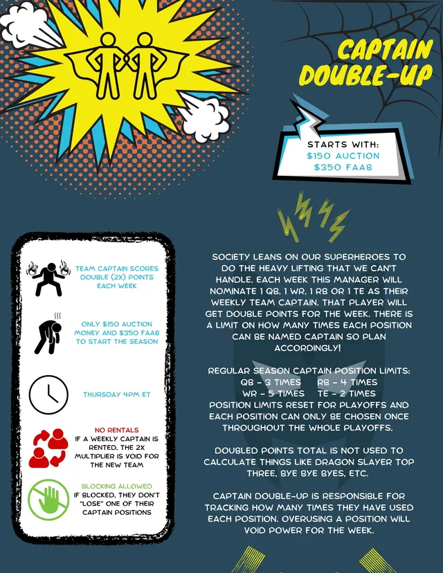 Captain Double-Up superpower card