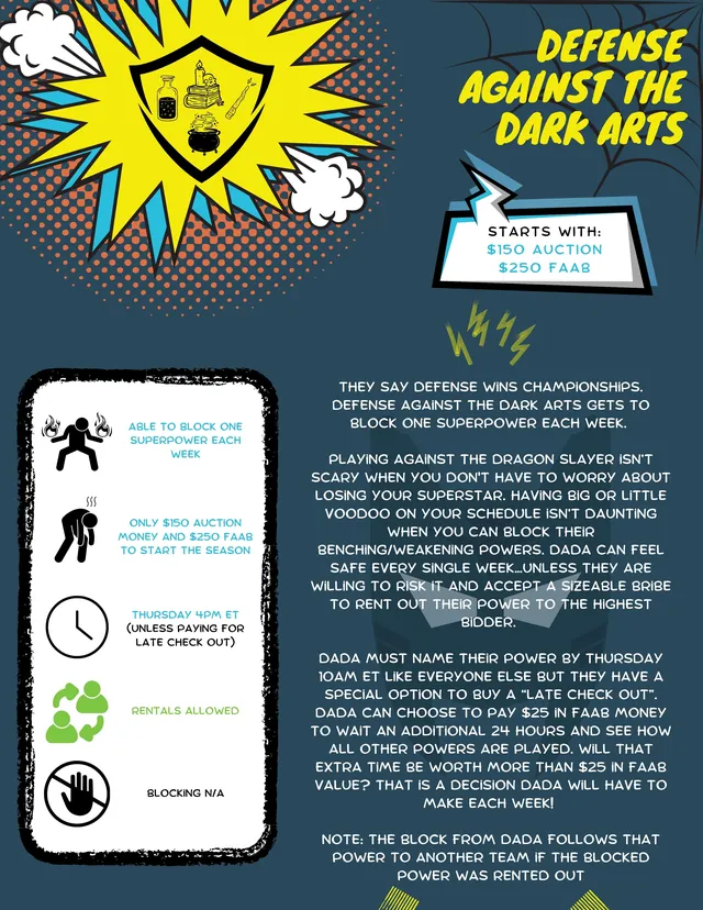 Defense Against the Dark Arts superpower card
