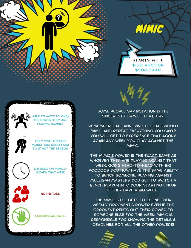 Mimic superpower card